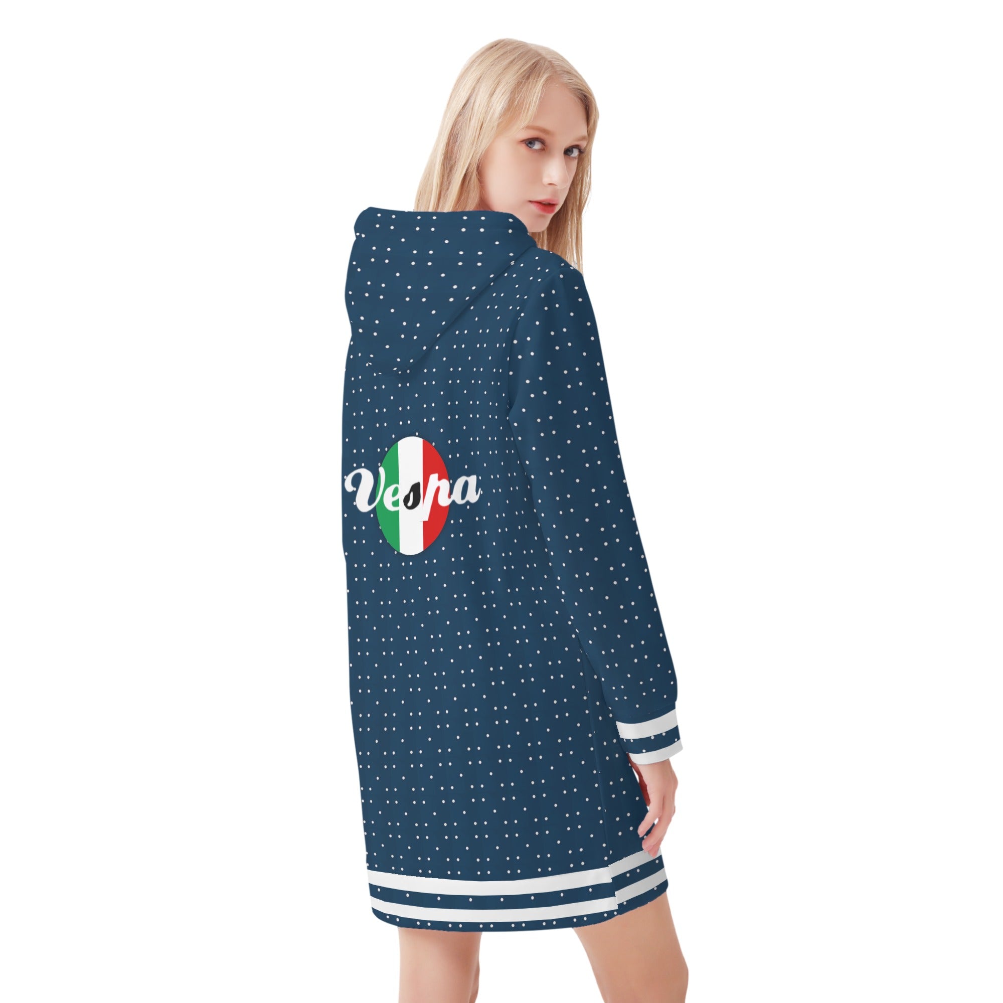 Vestido Hoodie - Vespa retro vintage