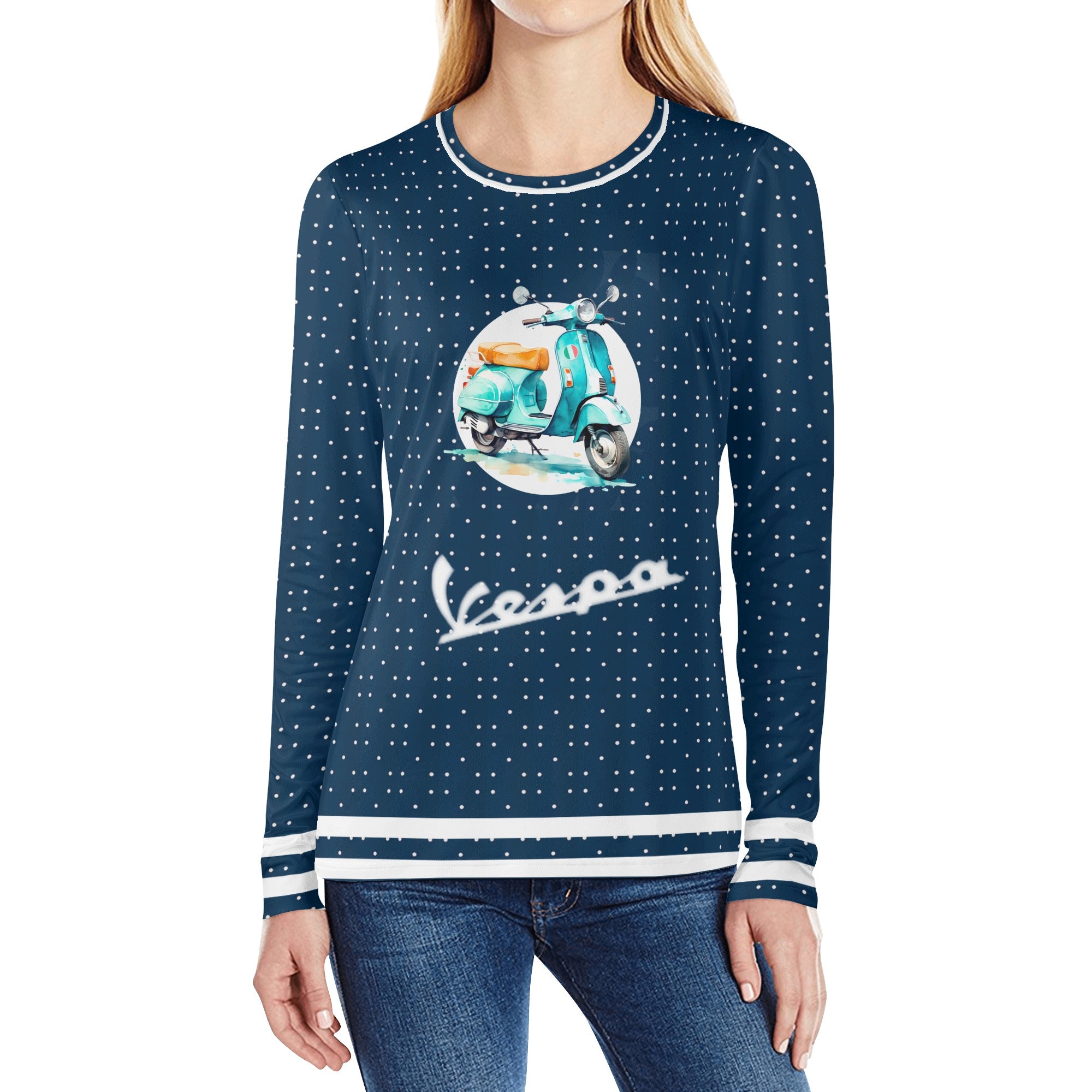 Camiseta Manga larga  - Vespa retro vintage