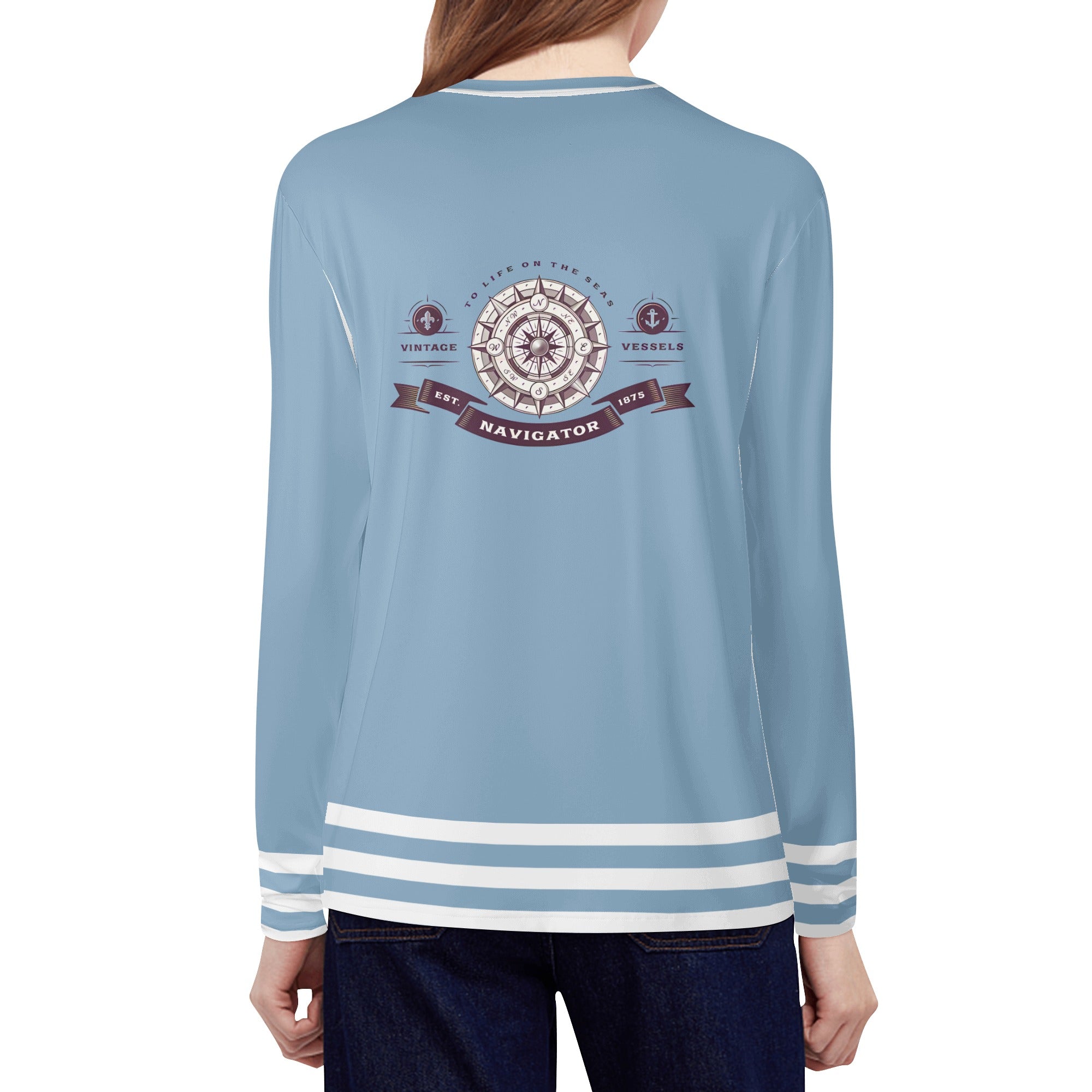 Camiseta Manga larga -  Captain ilustraciones marineras