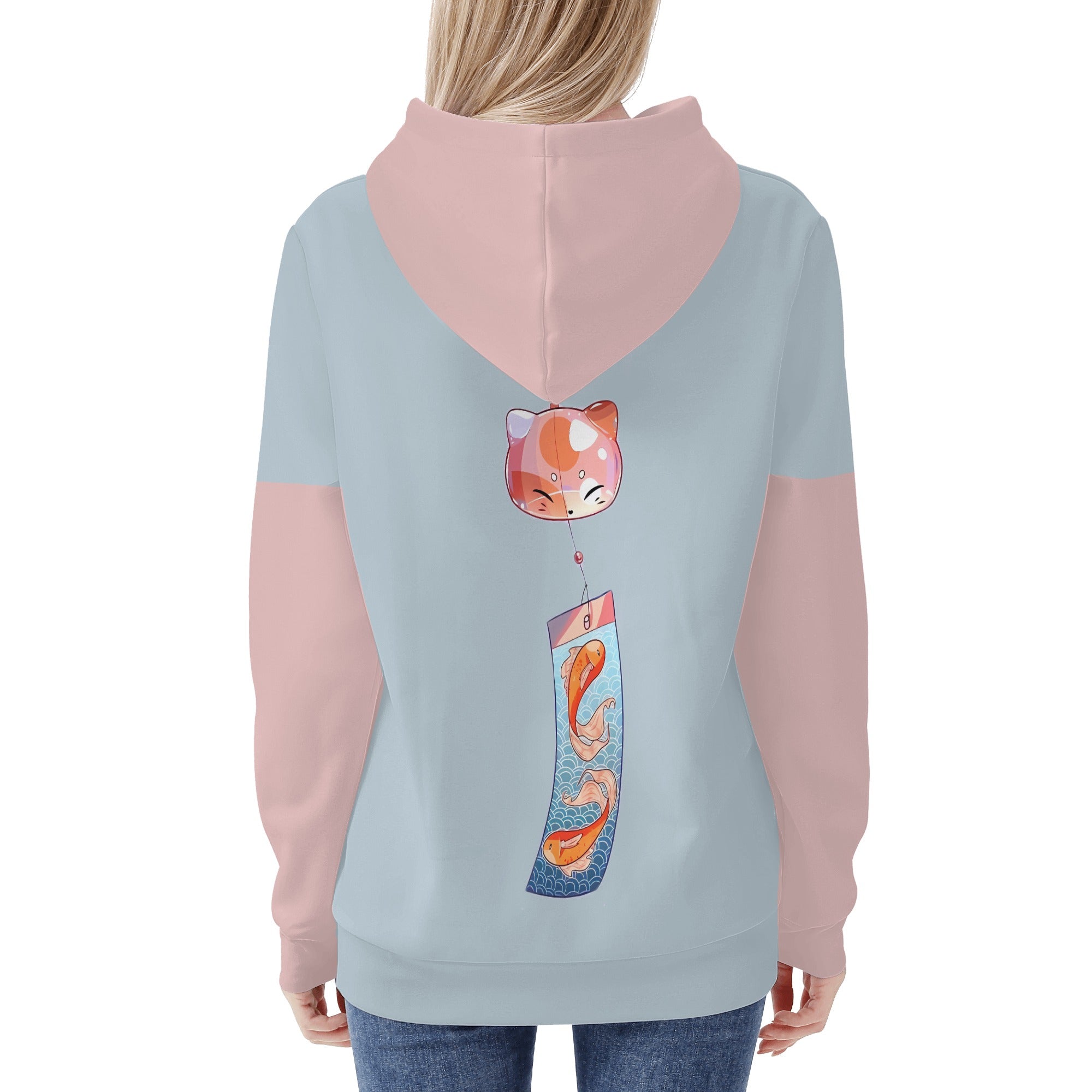 Hoodie - Gatita kimono negro