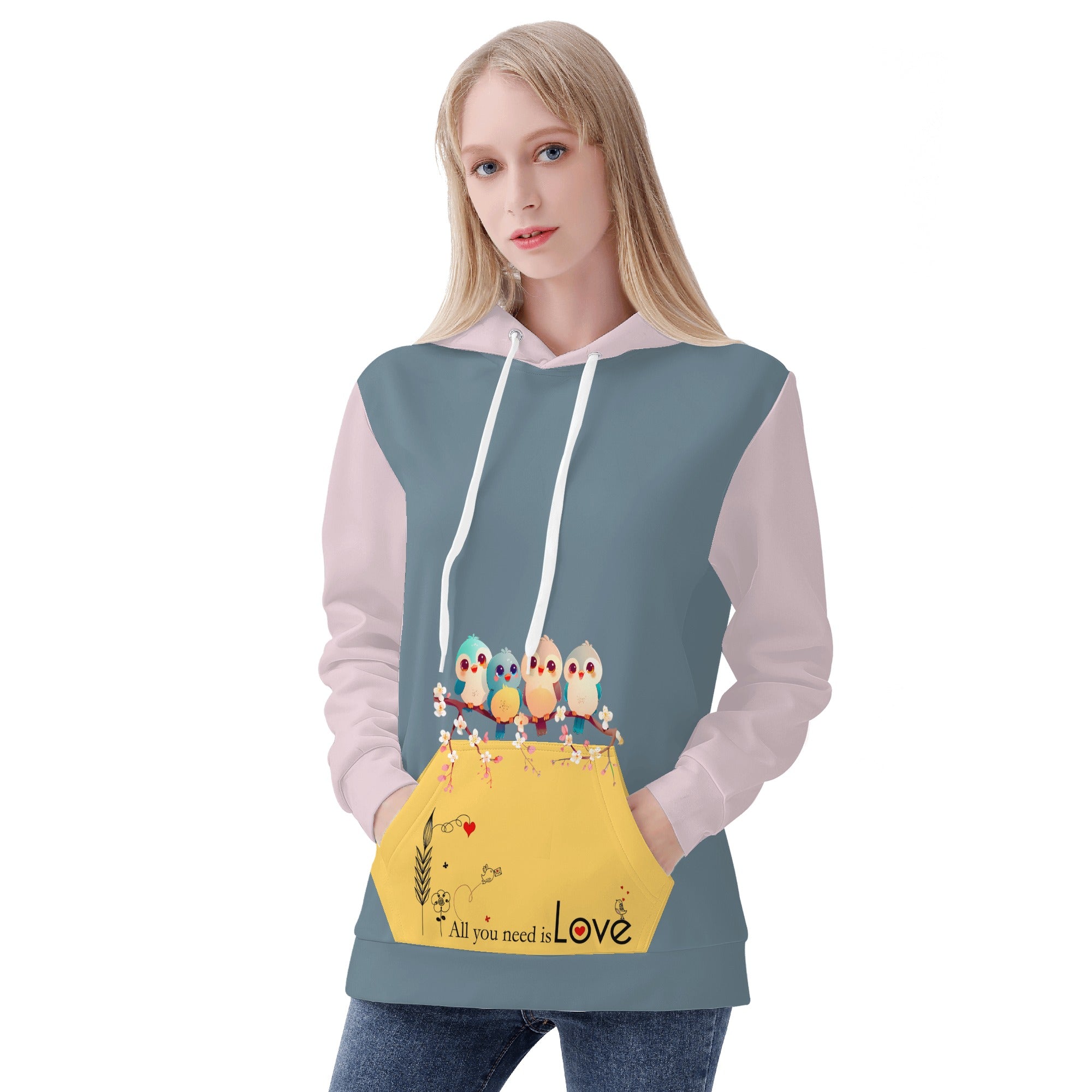 Hoodie - Pájaros estilo doodle super cools