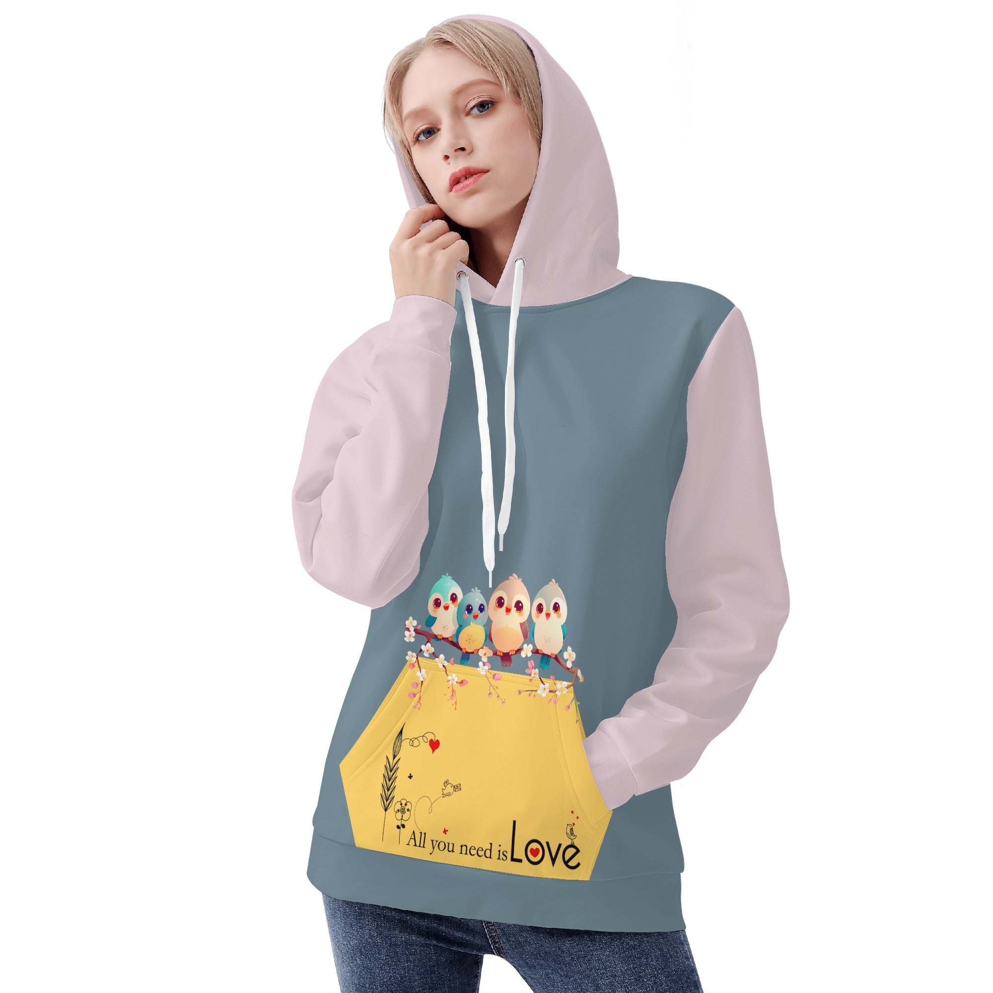 Hoodie - Pájaros estilo doodle super cools