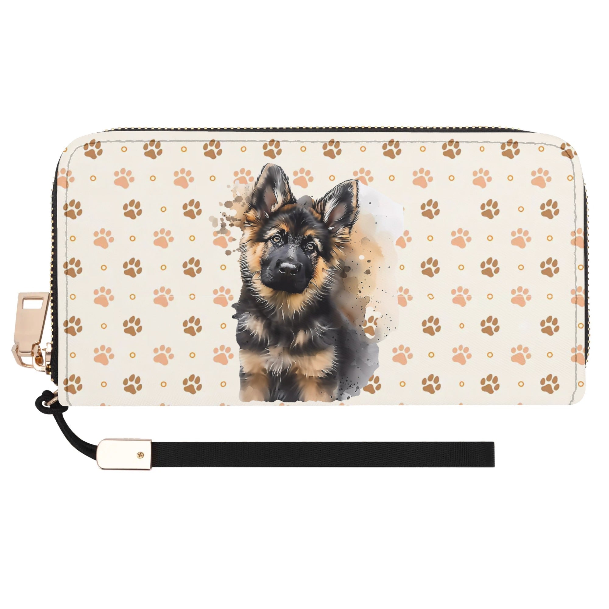Cartera cremallera hierro Pastor Aleman
