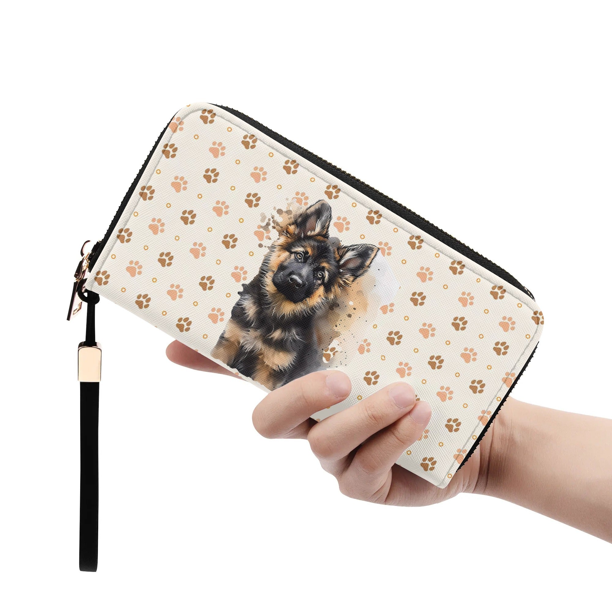 Cartera cremallera hierro Pastor Aleman