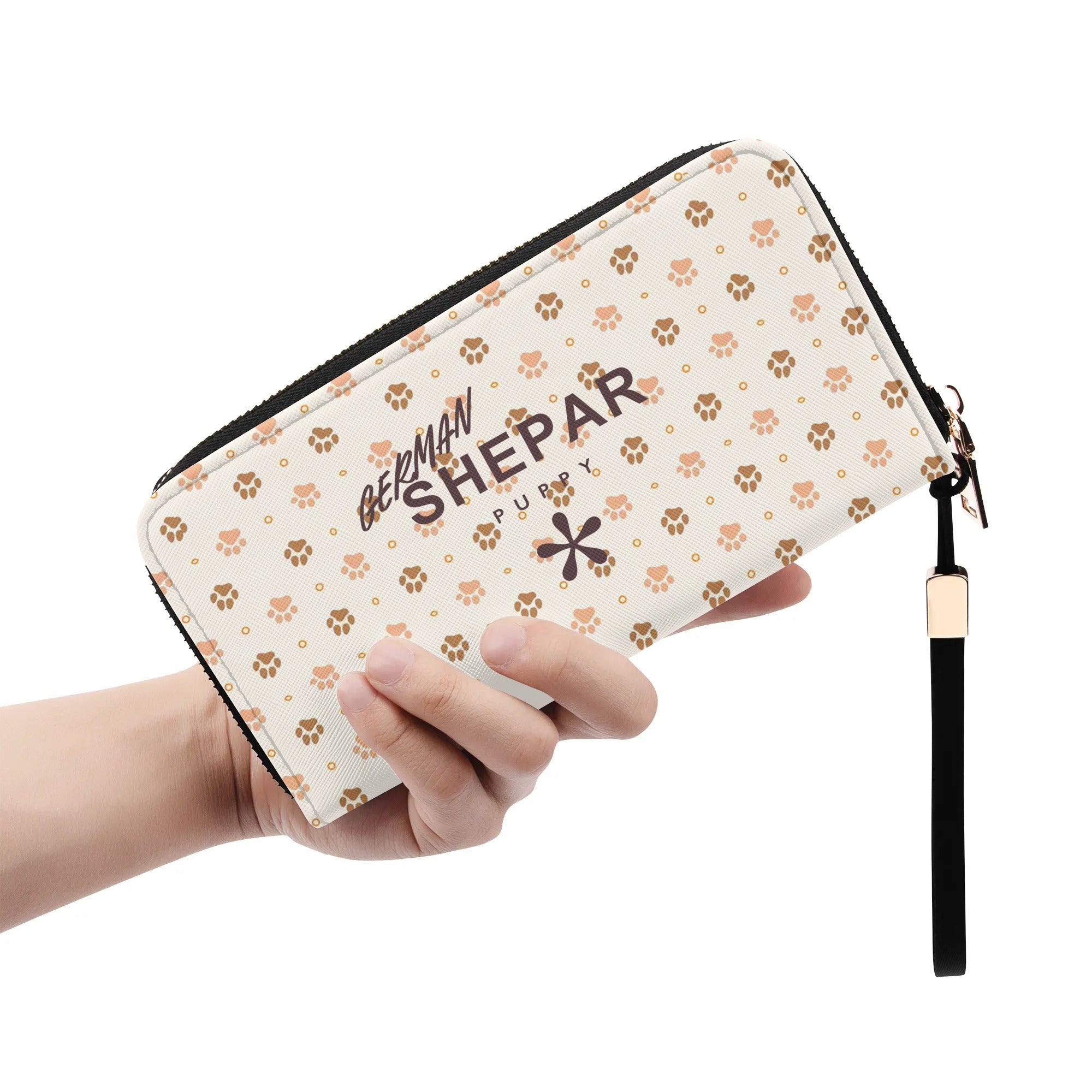 Cartera cremallera hierro Pastor Aleman