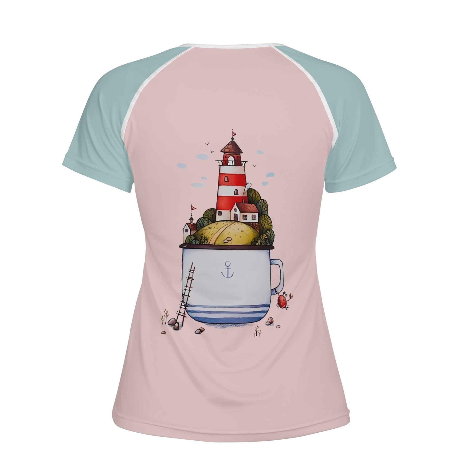 Camiseta manga corta estilo verano -- Ilustración verano moda