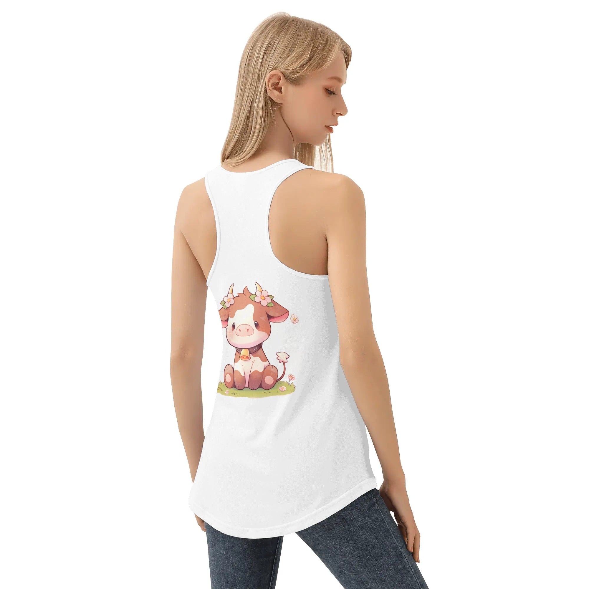 Camiseta mujer sin mangas - doodle japones.