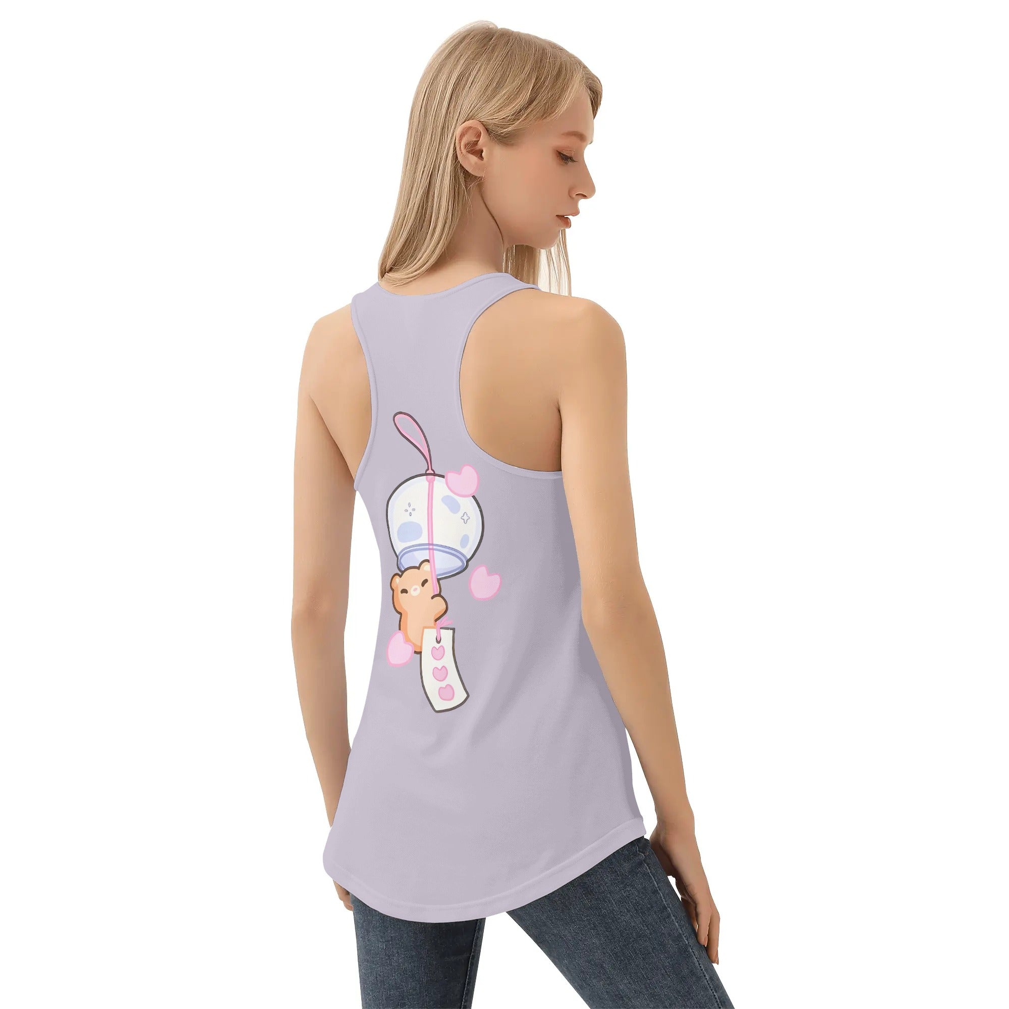 Camiseta Mujer sin mangas -- Kawaii personaje y colores Cool