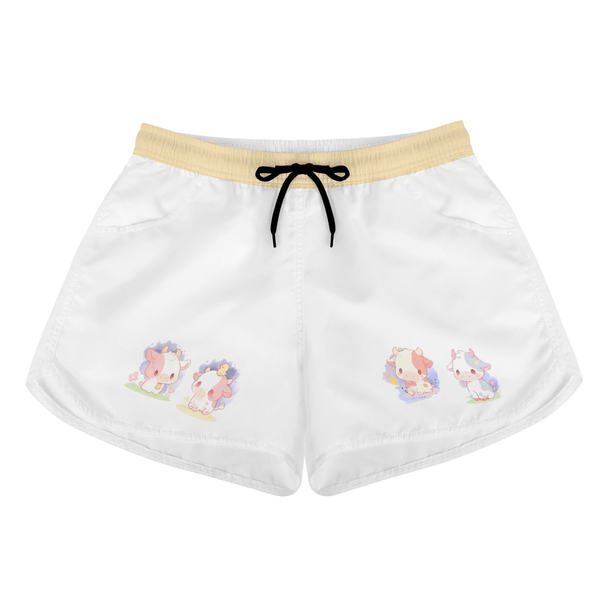 Shorts Mujer Playa Casual -- Vaquitas