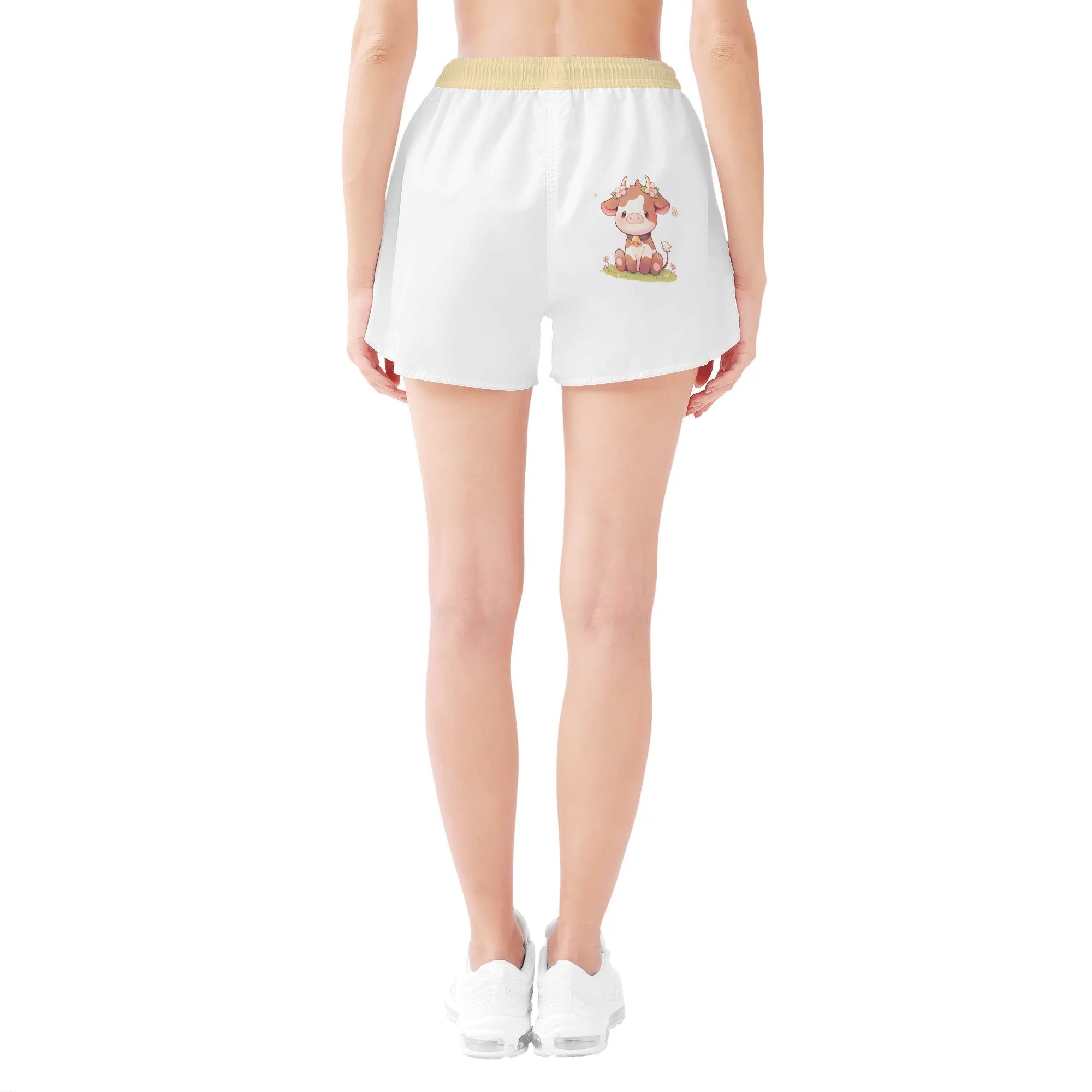 Shorts Mujer Playa Casual -- Vaquitas
