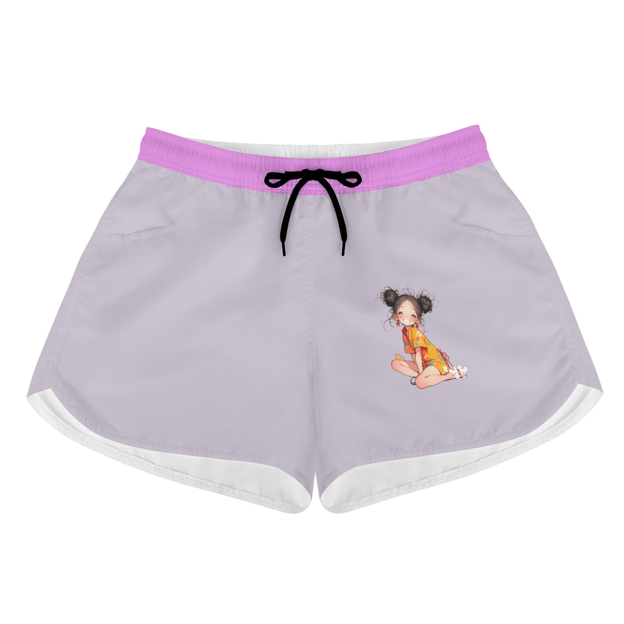 Shorts Mujer Playa Casual -- Personaje