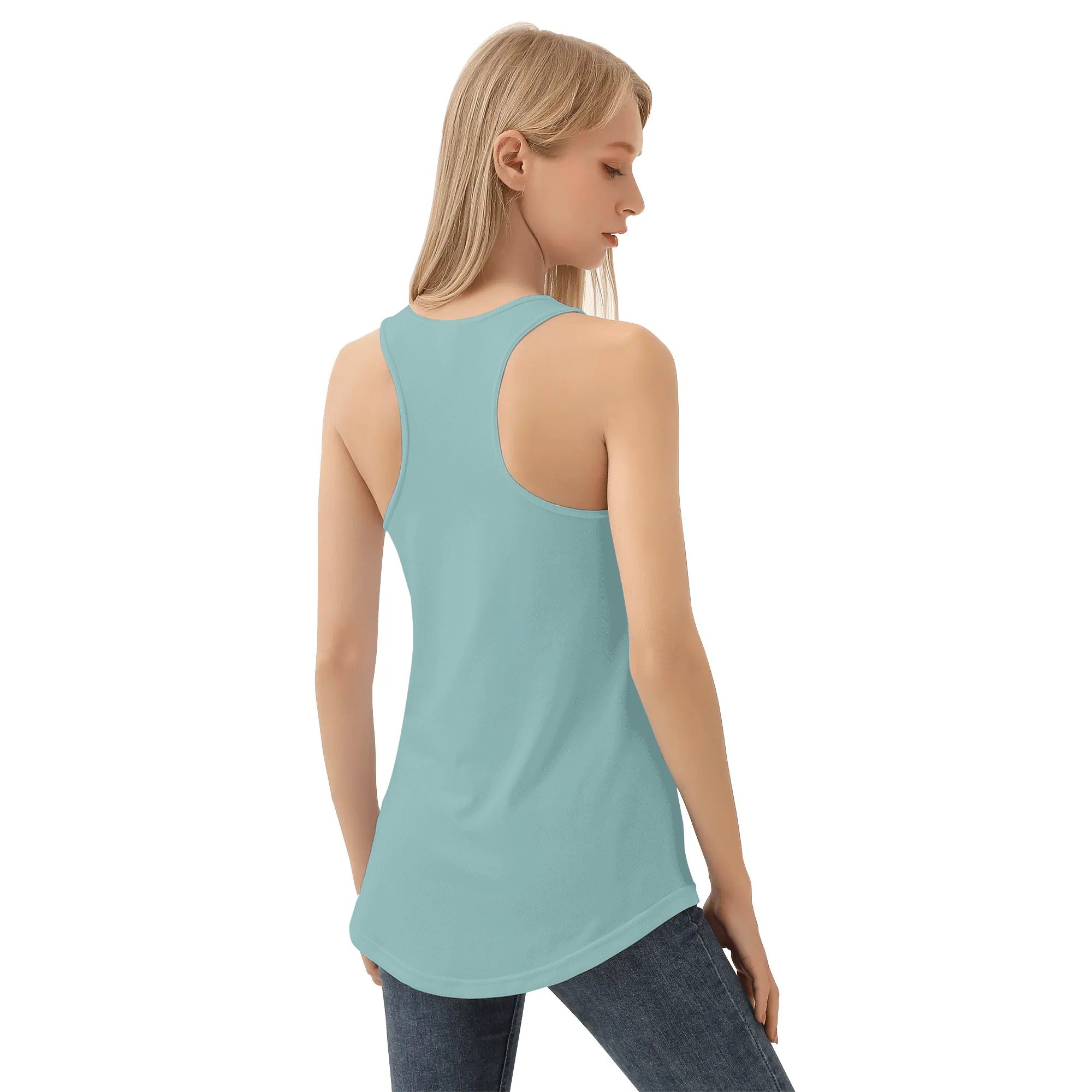 Camiseta Mujer Sin Mangas --- Kawaii Conejitos