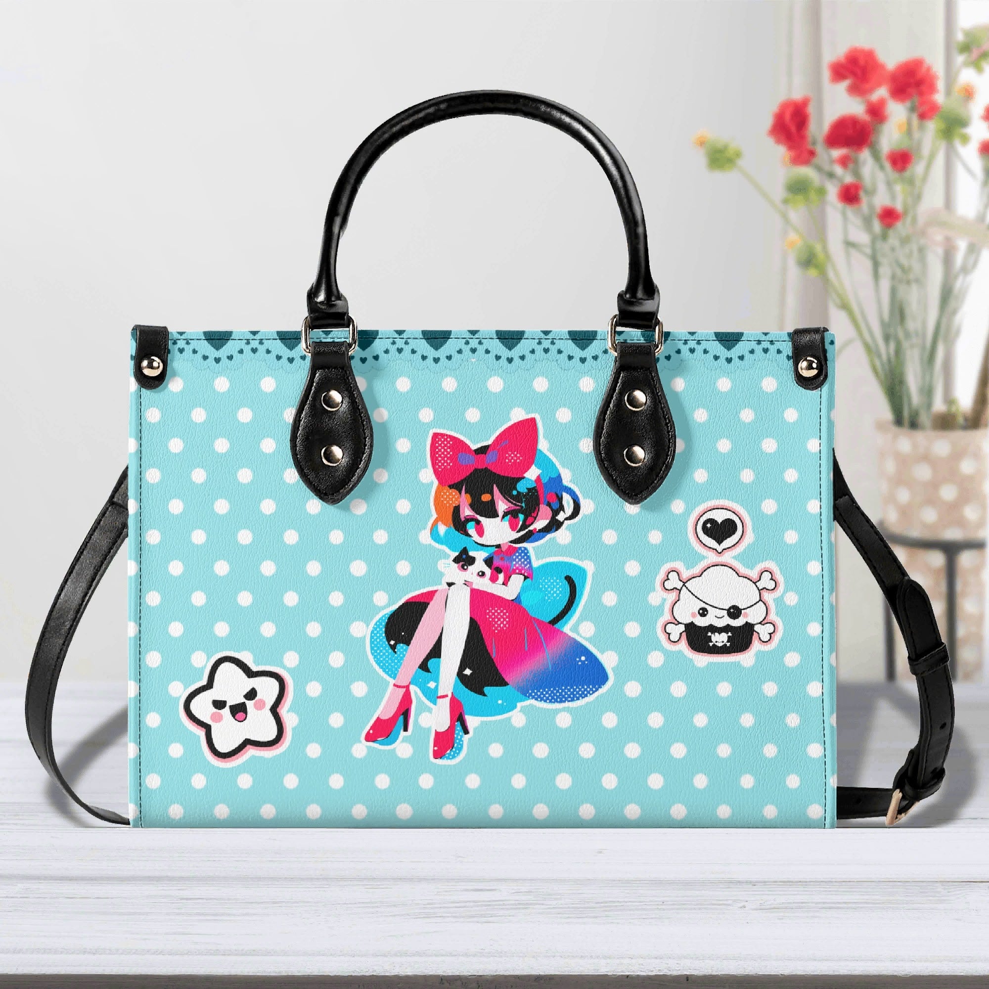 Bolso Rosa mujer corte clásico correa -- Pin Up