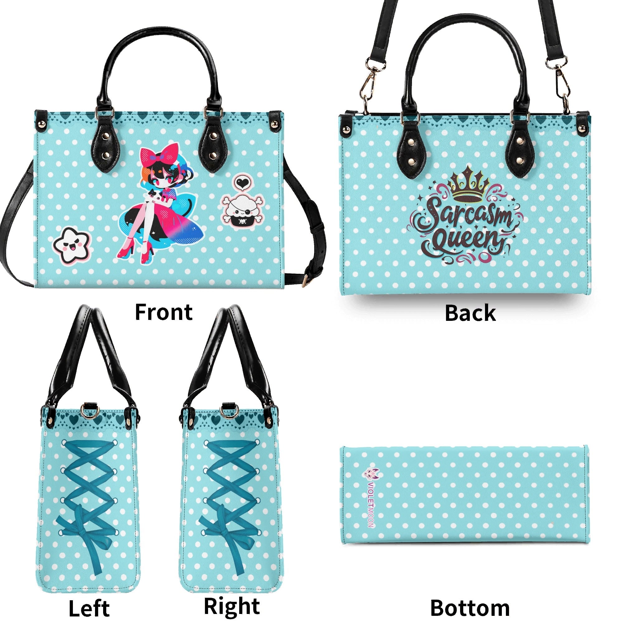 Bolso Rosa mujer corte clásico correa -- Pin Up