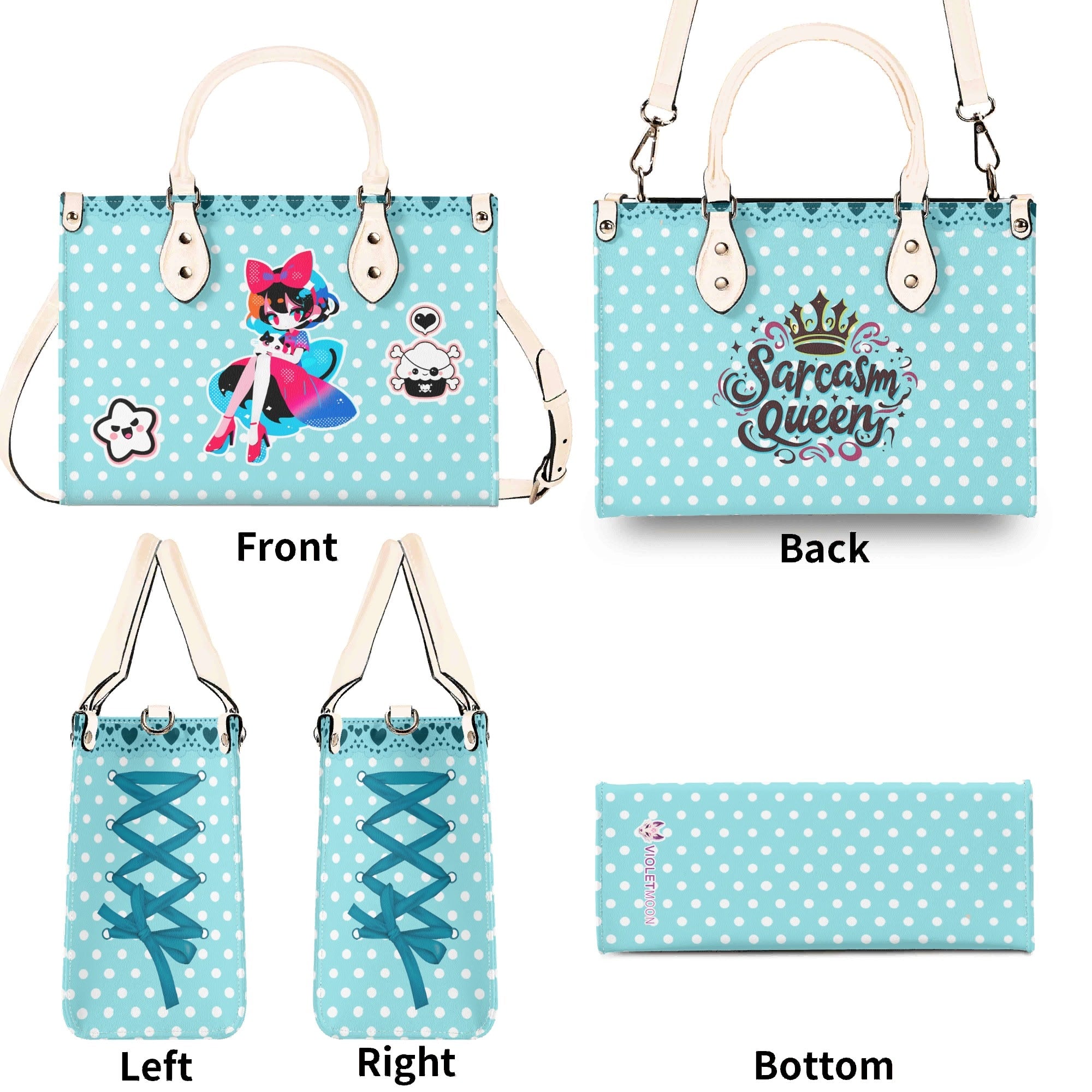 Bolso Rosa mujer corte clásico correa -- Pin Up