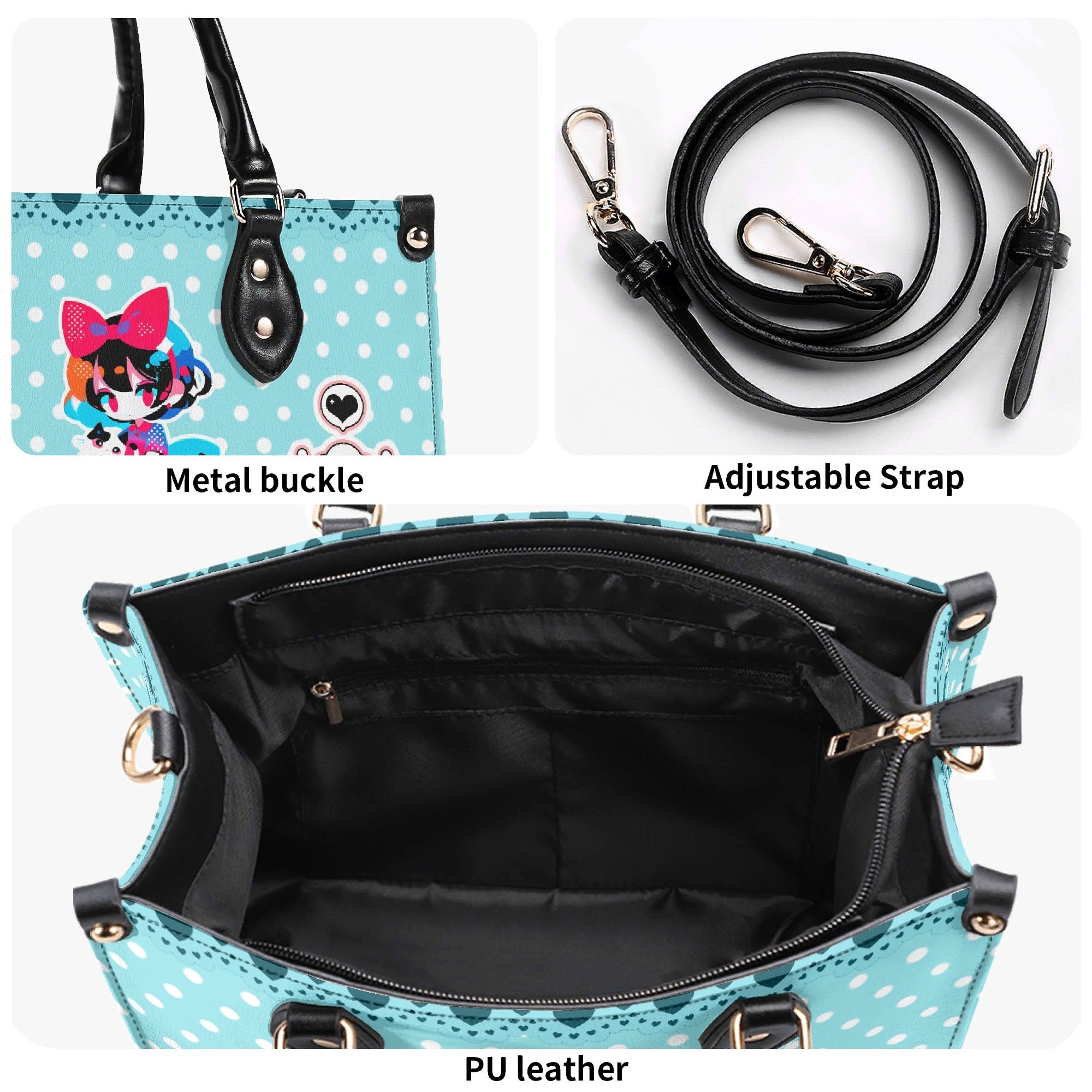 Bolso Rosa mujer corte clásico correa -- Pin Up