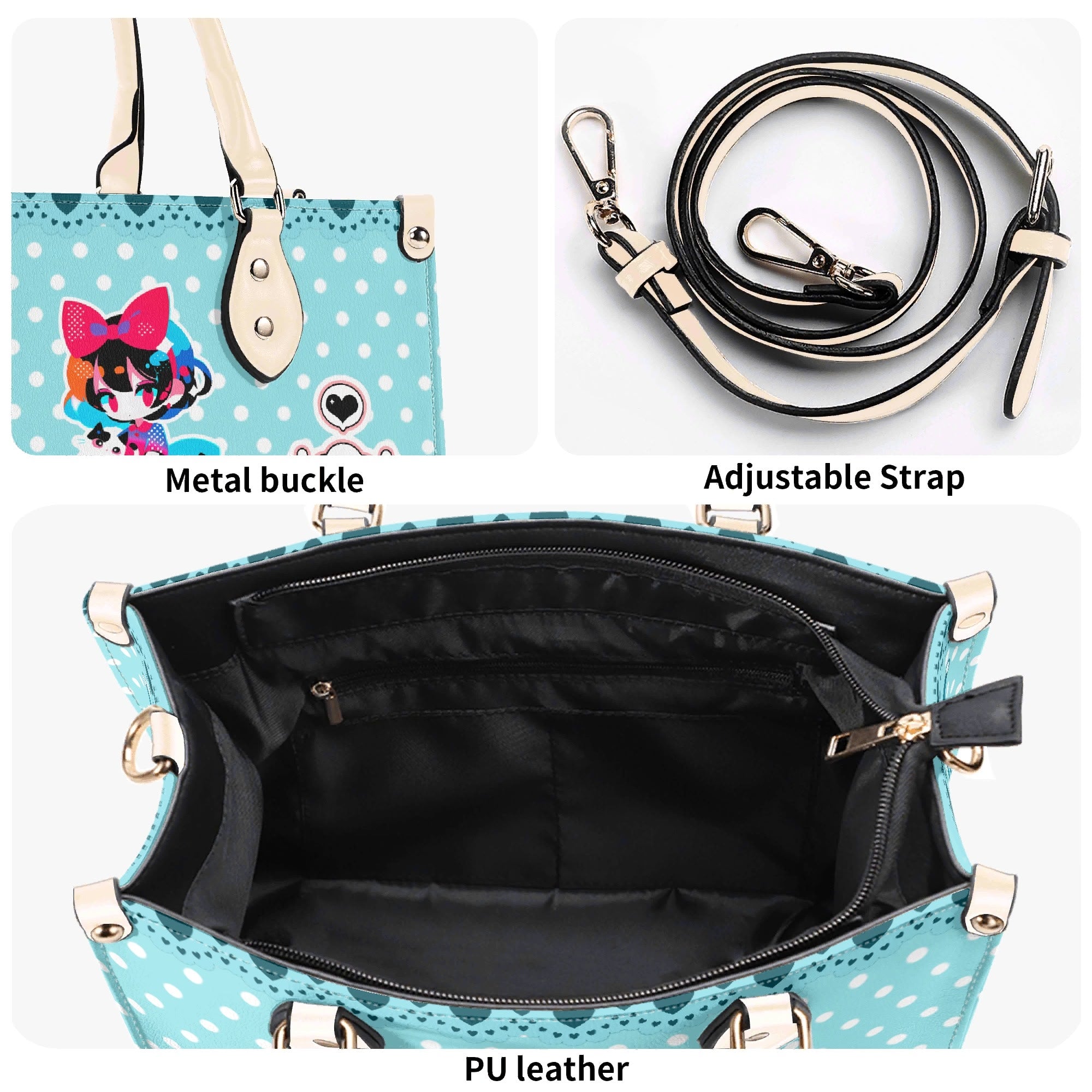 Bolso Rosa mujer corte clásico correa -- Pin Up