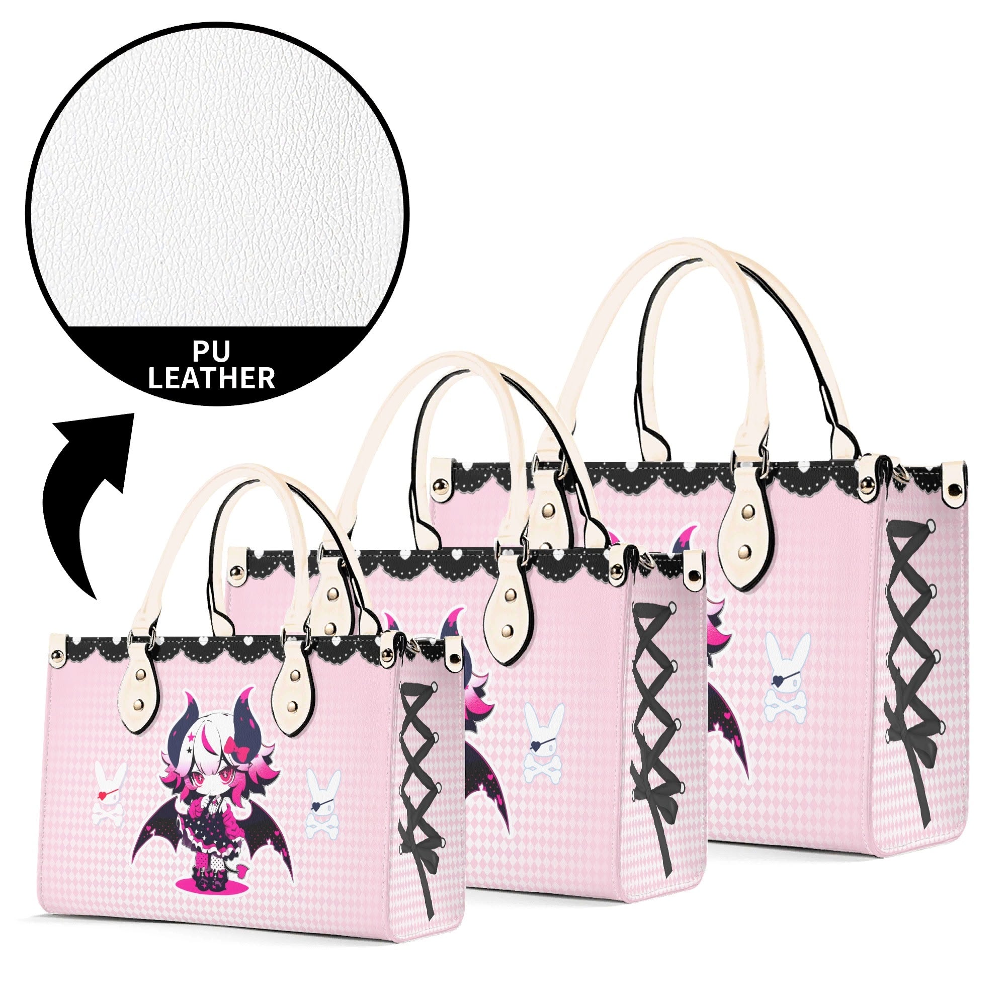 Bolso Rosa mujer corte clásico correa -- Spooky