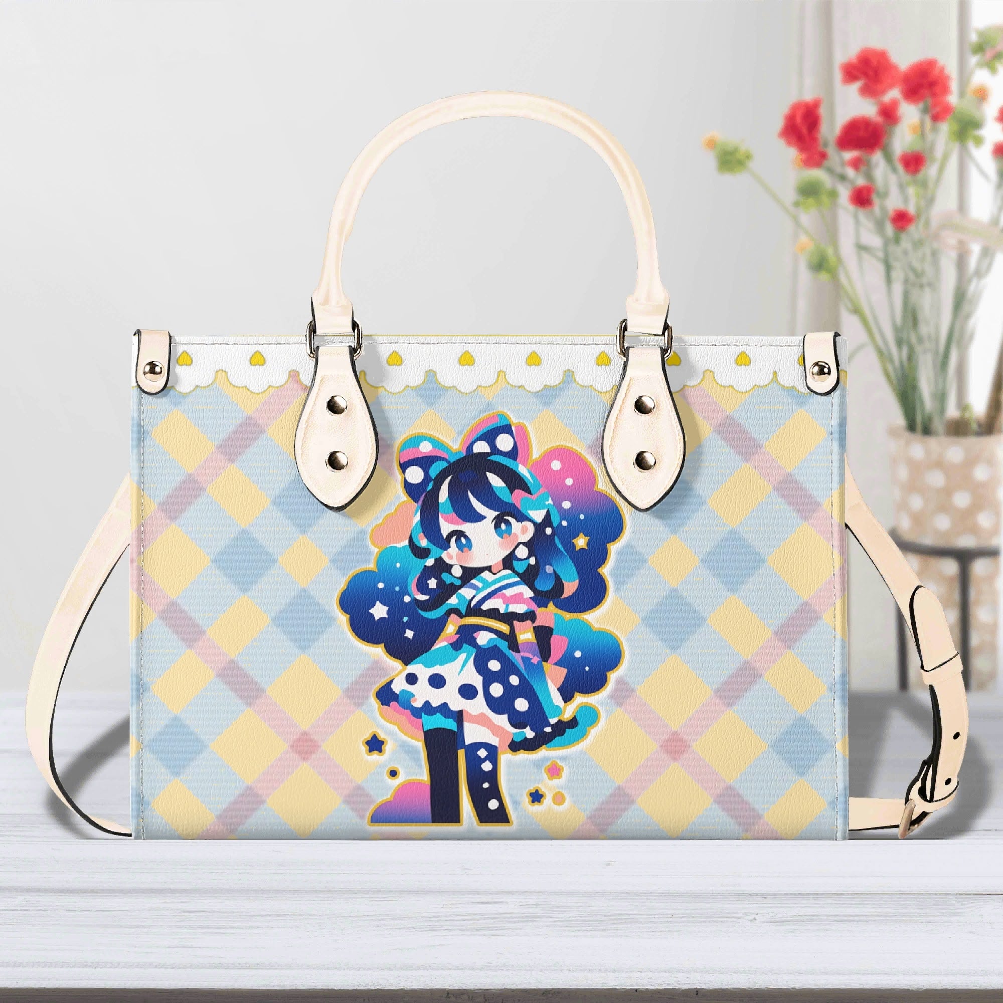 Bolso Rosa amarillo mujer corte clásico correa -- Maid