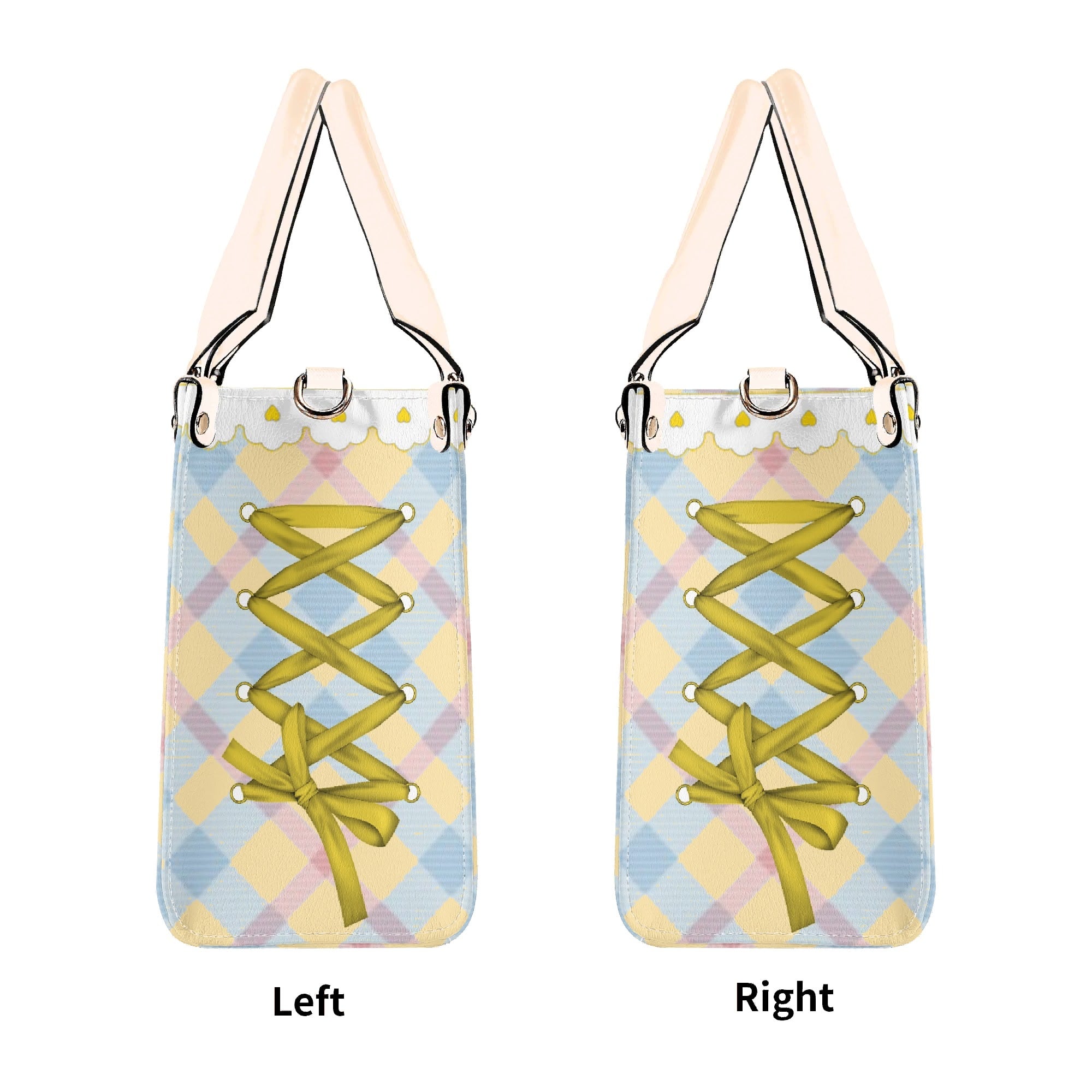 Bolso Rosa amarillo mujer corte clásico correa -- Maid