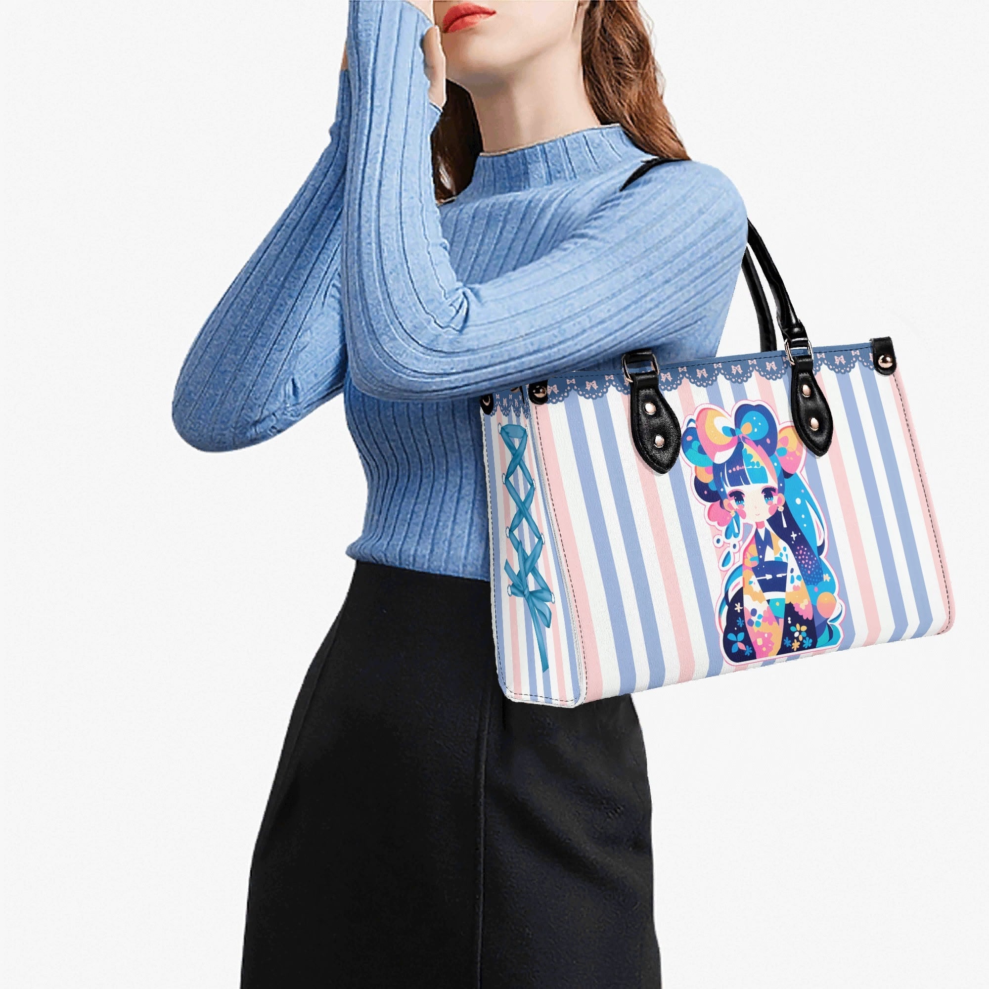 Bolso Rosa mujer corte clásico correa -- Geisha