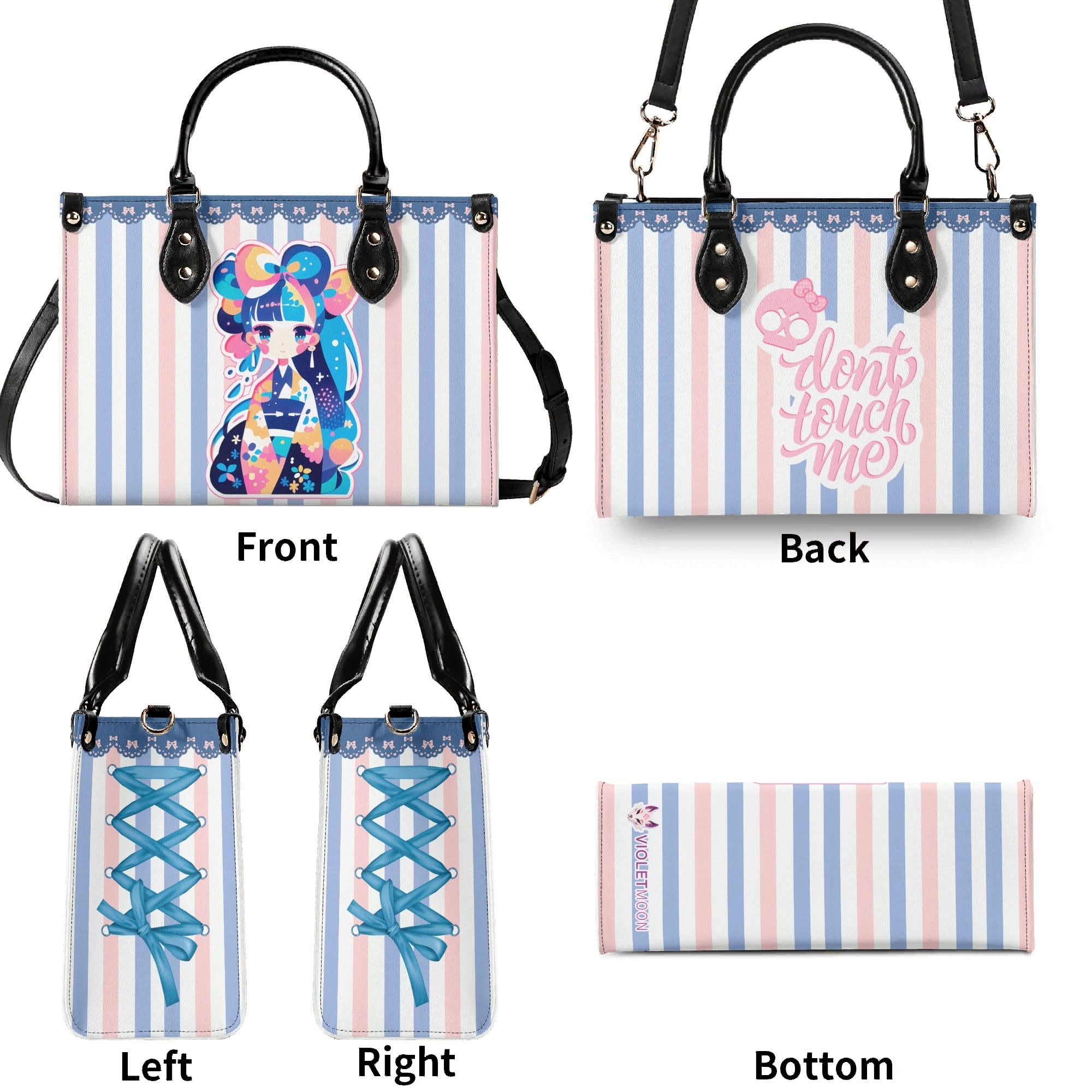 Bolso Rosa mujer corte clásico correa -- Geisha