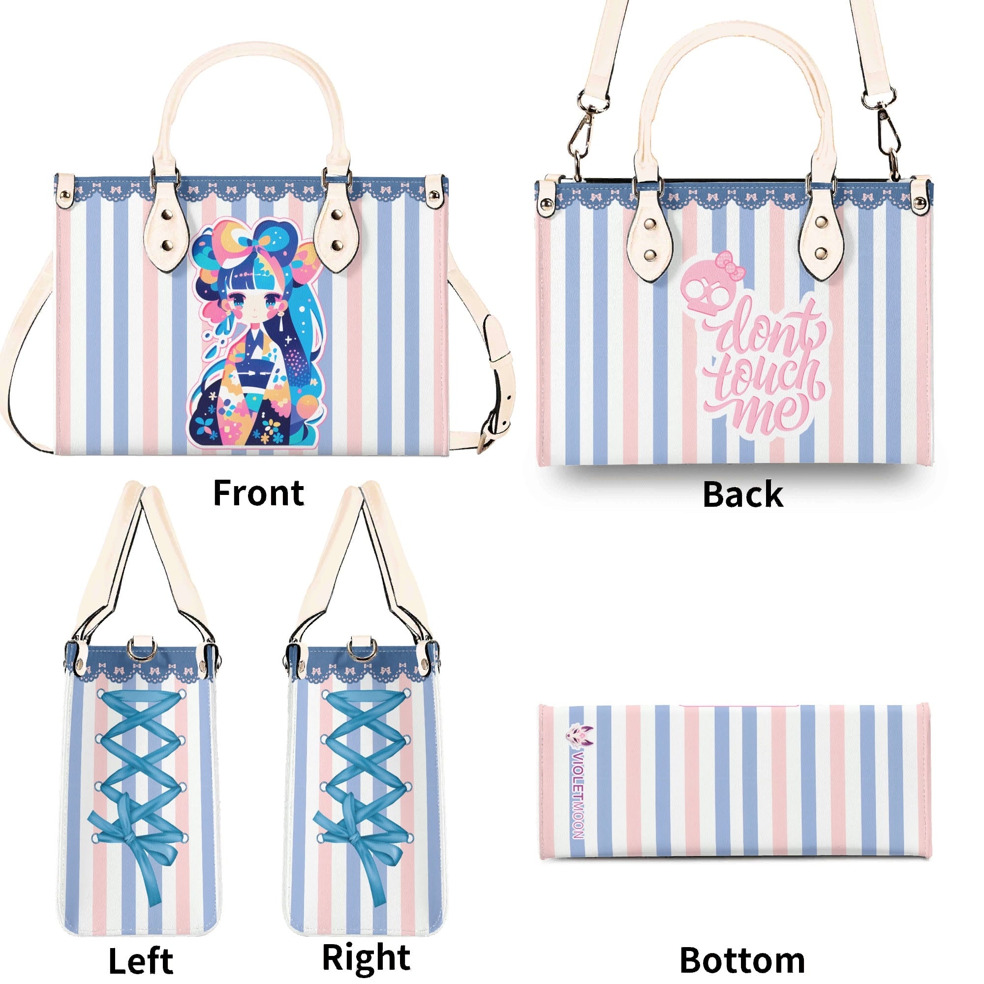 Bolso Rosa mujer corte clásico correa -- Geisha