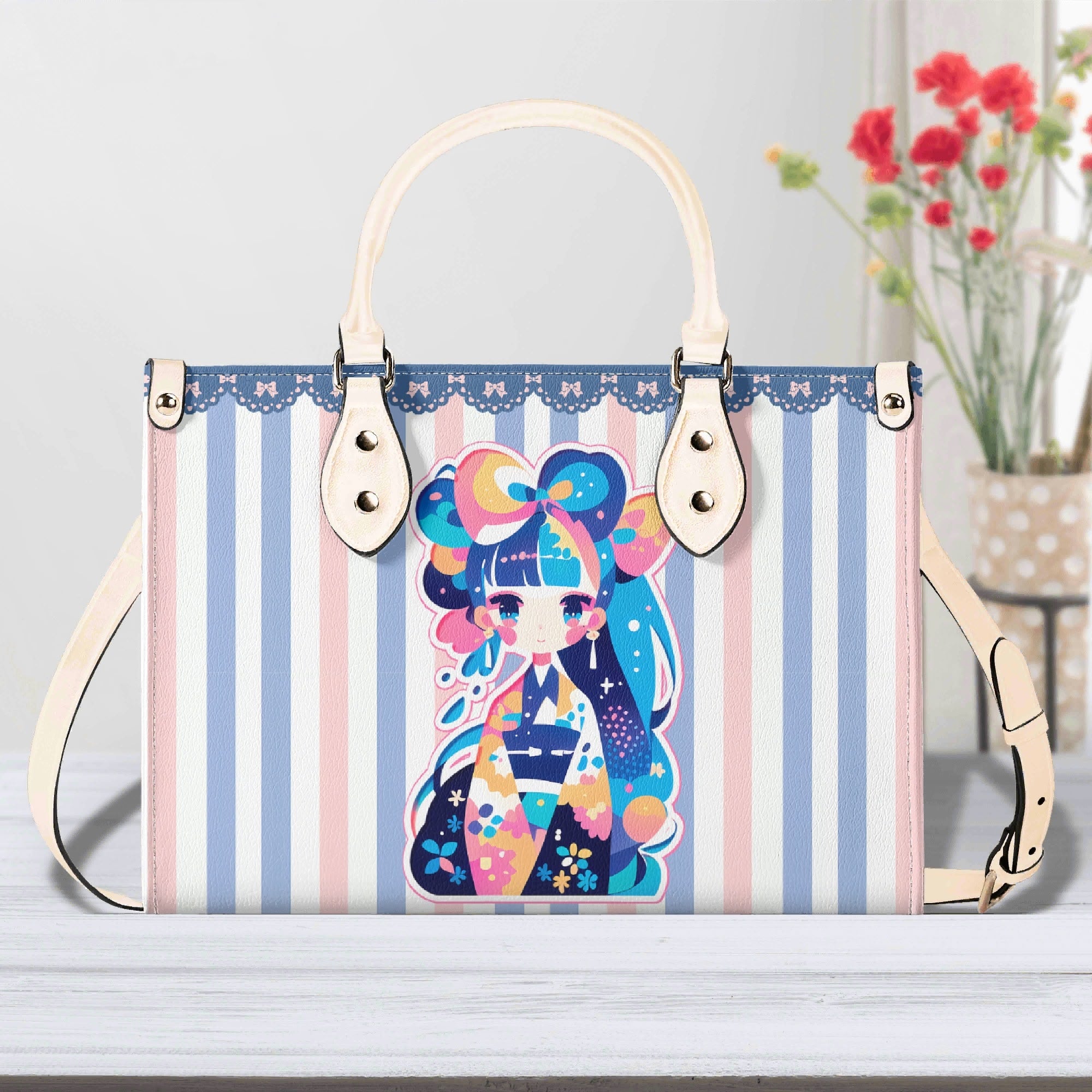 Bolso Rosa mujer corte clásico correa -- Geisha