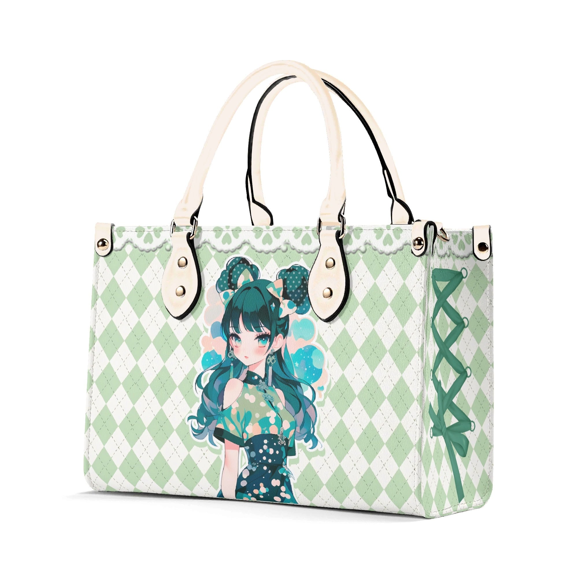 Bolso verde mujer corte clásico correa -- Japan Juvenile