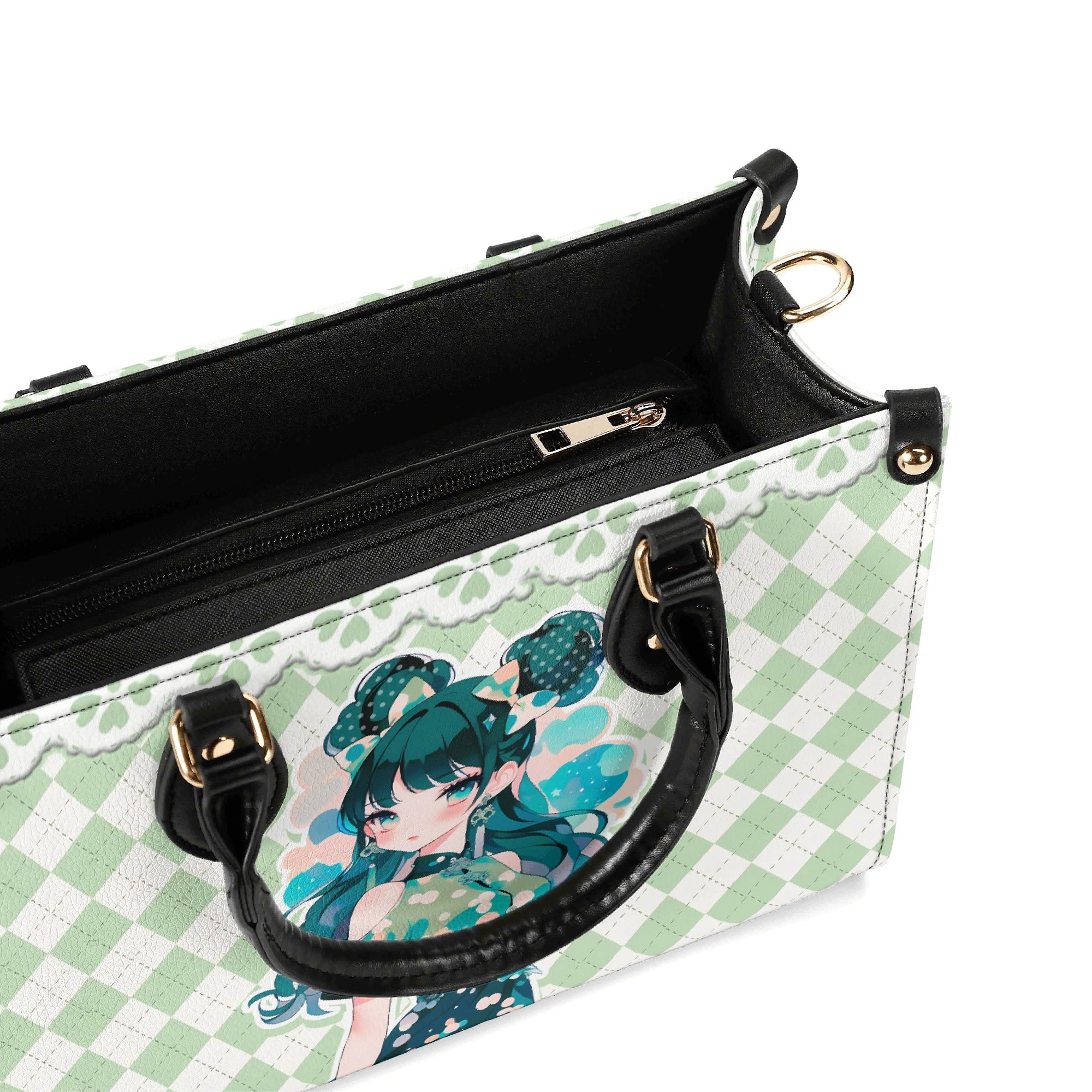 Bolso verde mujer corte clásico correa -- Japan Juvenile