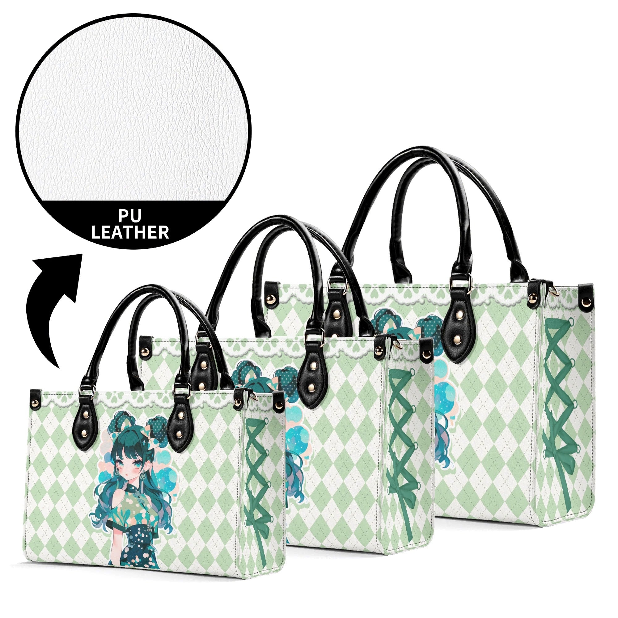 Bolso verde mujer corte clásico correa -- Japan Juvenile