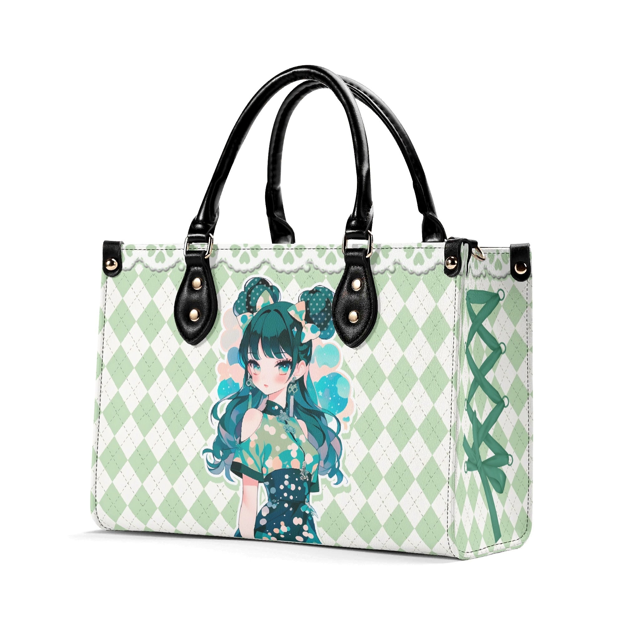 Bolso verde mujer corte clásico correa -- Japan Juvenile