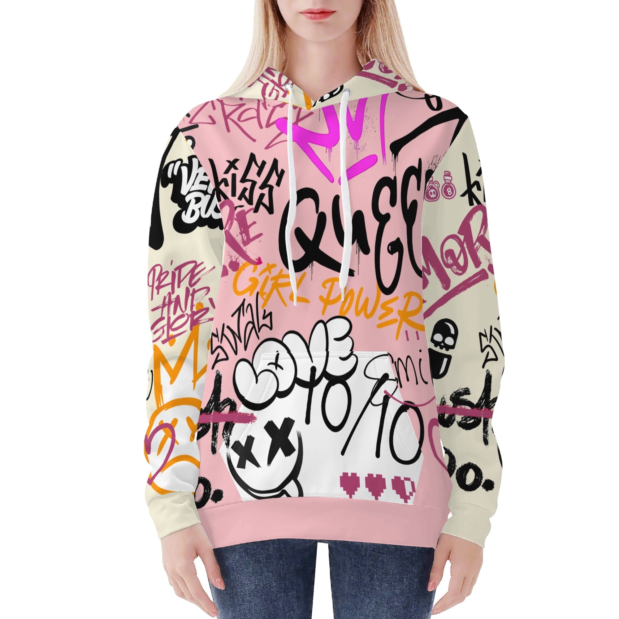 Hoodie - con Grafitis – Streetwear con Actitud Propia