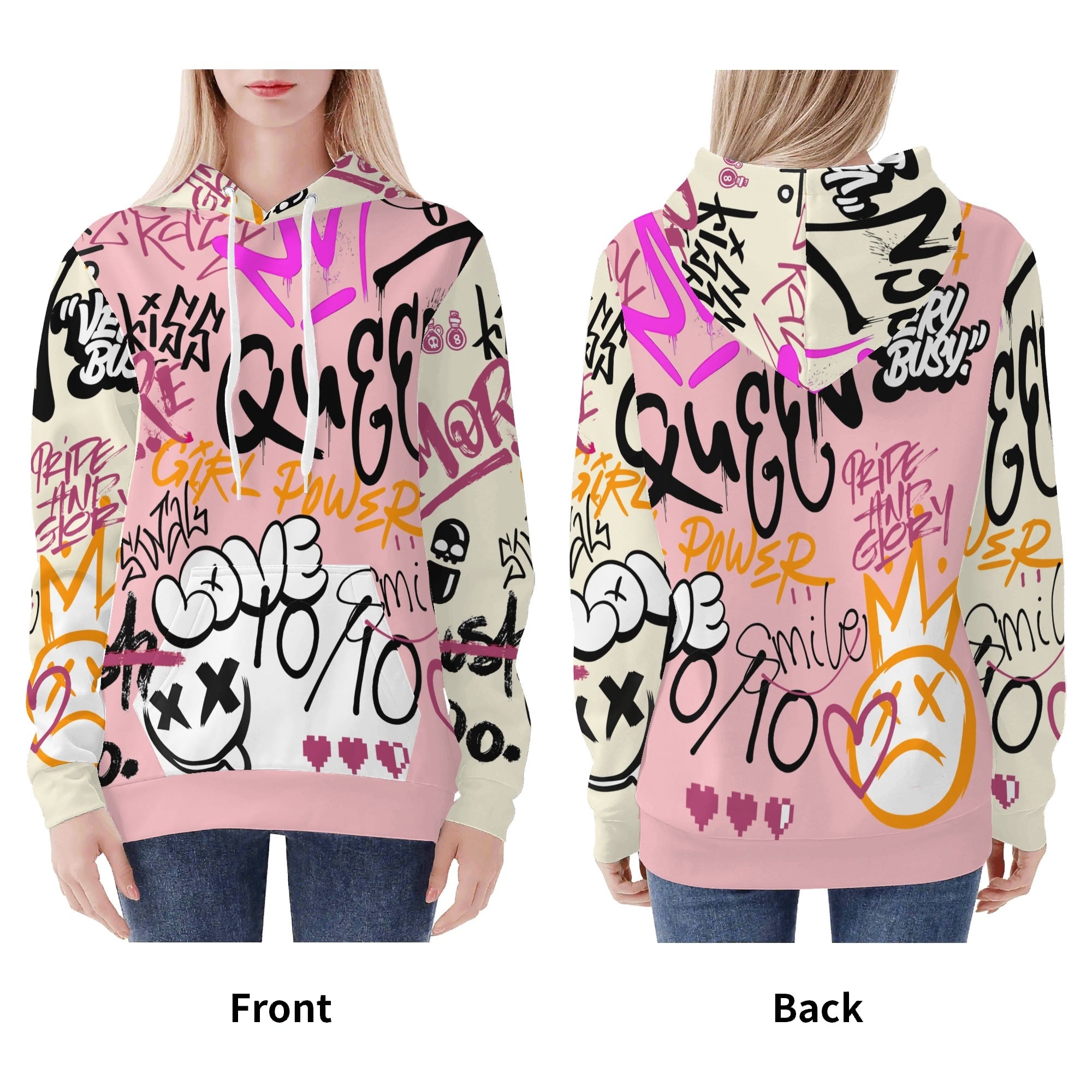 Hoodie - con Grafitis – Streetwear con Actitud Propia