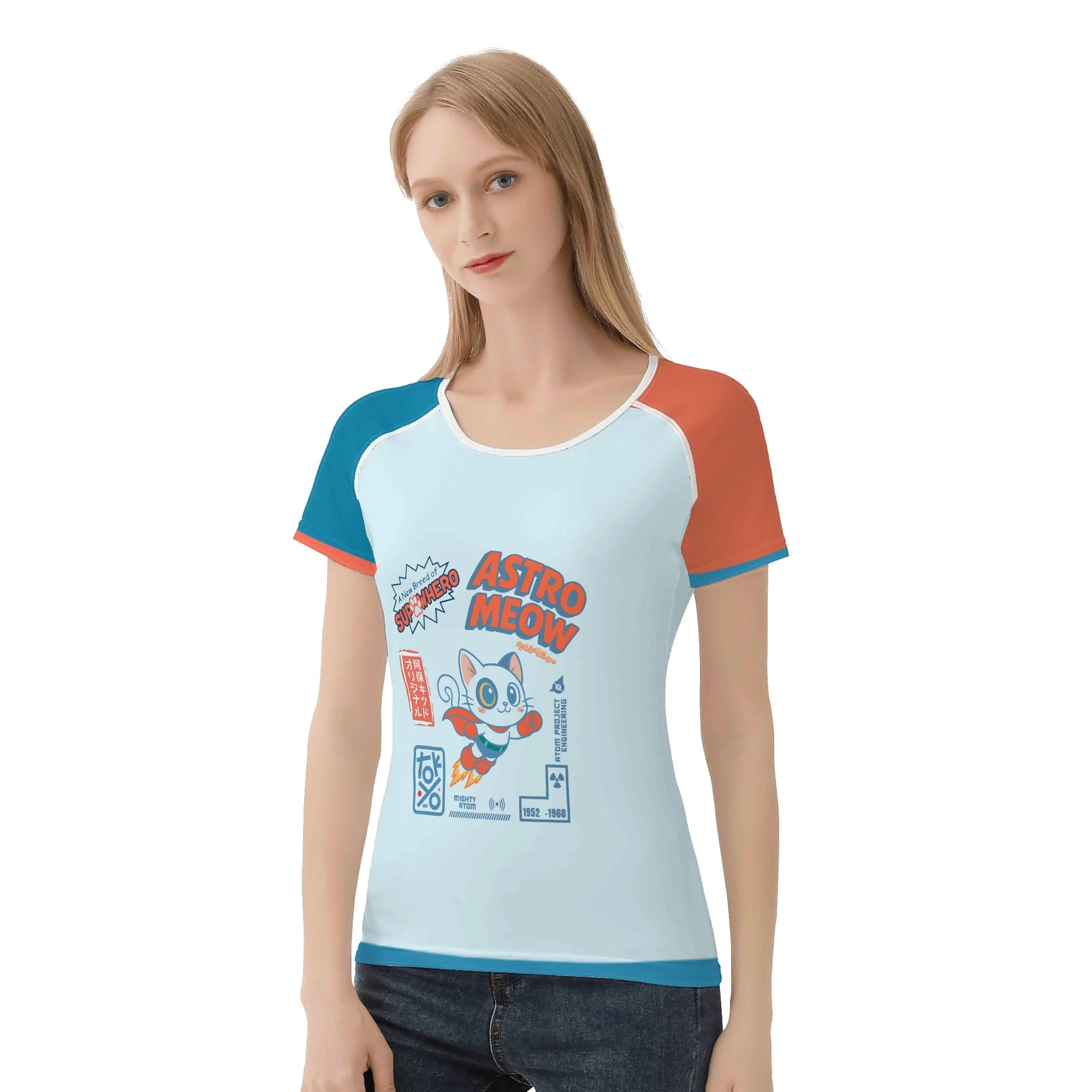 ULTRA MEOW – Camiseta Kawaii de Gato Superhéroe 🐱⚡