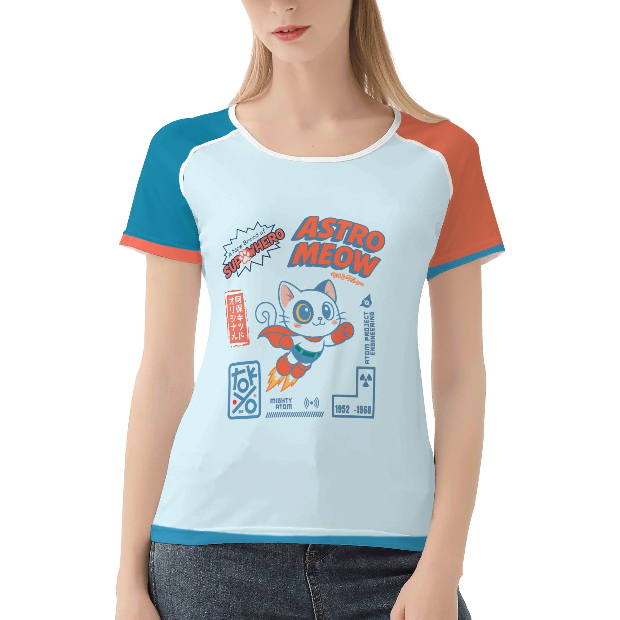 ULTRA MEOW – Camiseta Kawaii de Gato Superhéroe 🐱⚡