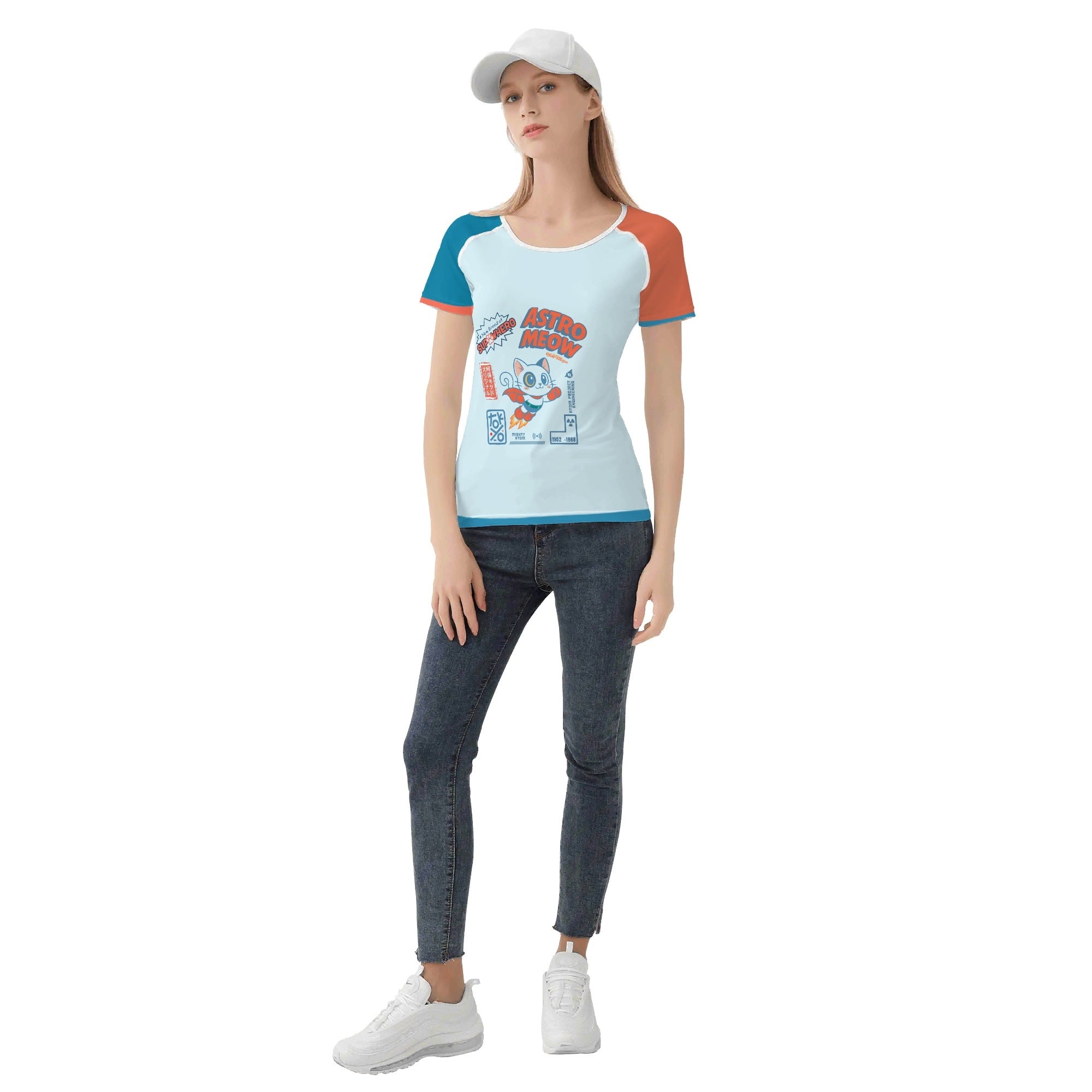 ULTRA MEOW – Camiseta Kawaii de Gato Superhéroe 🐱⚡