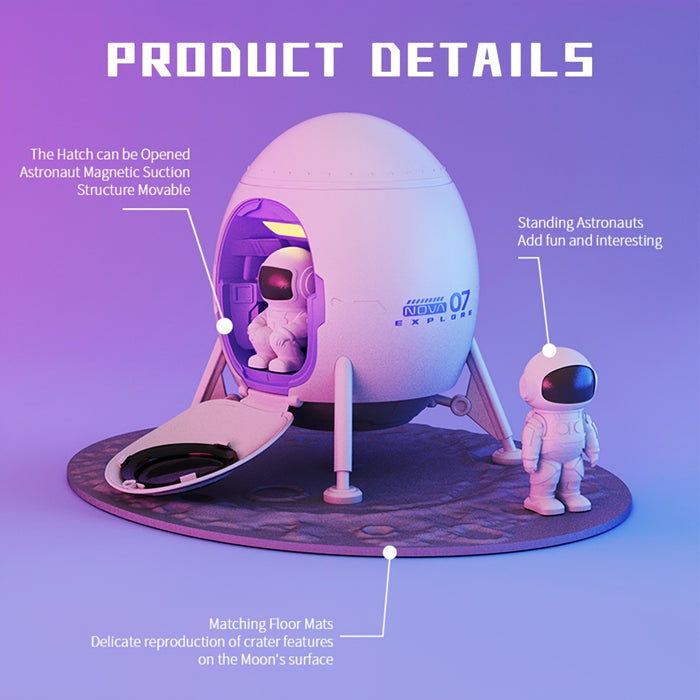 Proyector de Luz de Galaxia de Astronauta con Proyector de Techo de Nave Espacial y Luz Nocturna con Matriz de Crter de Meteorito Lunar Temporalizable Proyector de Galaxia de Doble Uso para Decoracin de Habitacin
